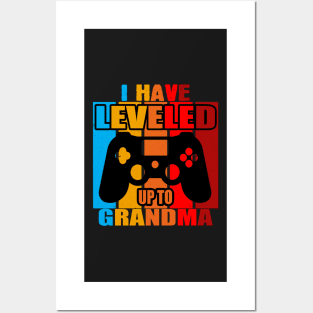 I have leveled my grandma couple | grandpa and grandma for gaming and play Posters and Art